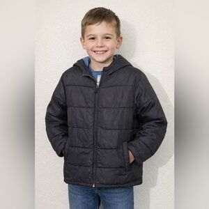 Gymboree Black Puffer CoatJacket for Kids, size Large 10